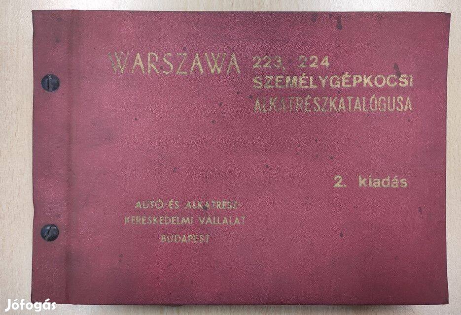 Warszawa 223, 224 Szgk. alkatrészkatalógus