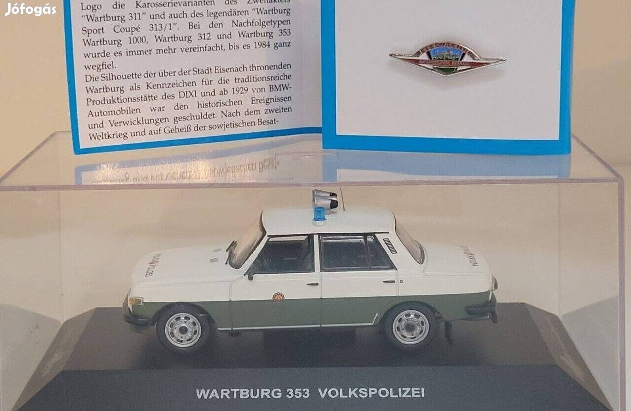 Wartburg 353 Volkspolizei + Pin * Carsco* 1:43
