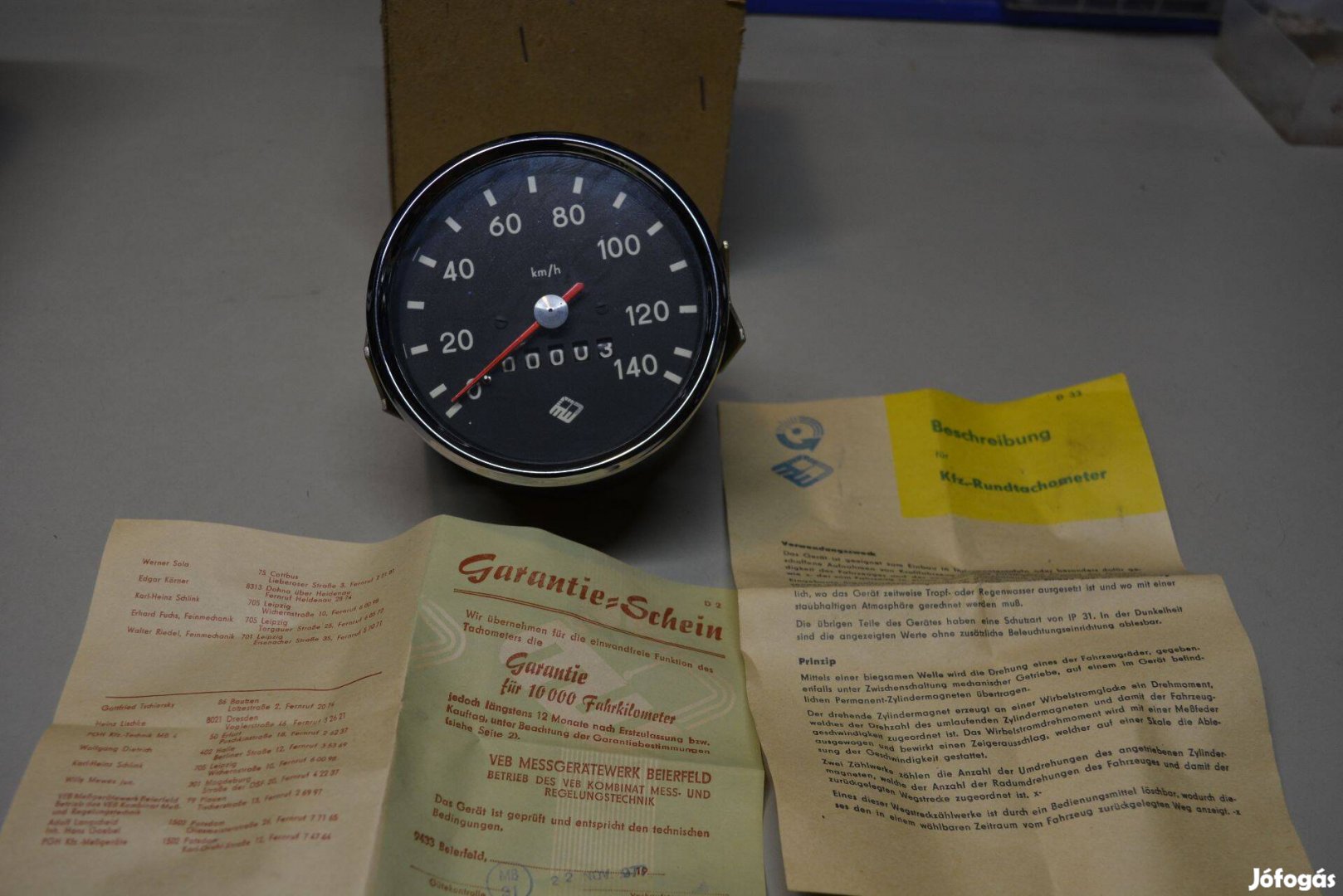 Wartburg Barkas gyári Új króm keretes 140-es km óra