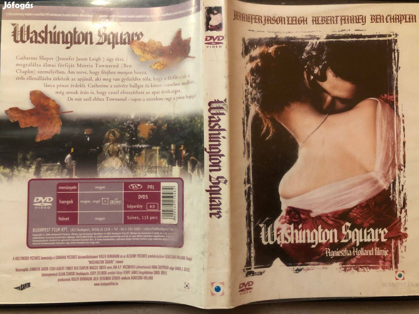 Washington Square DVD (karcmentes, ritkaság, Jennifer Jason Leigh)