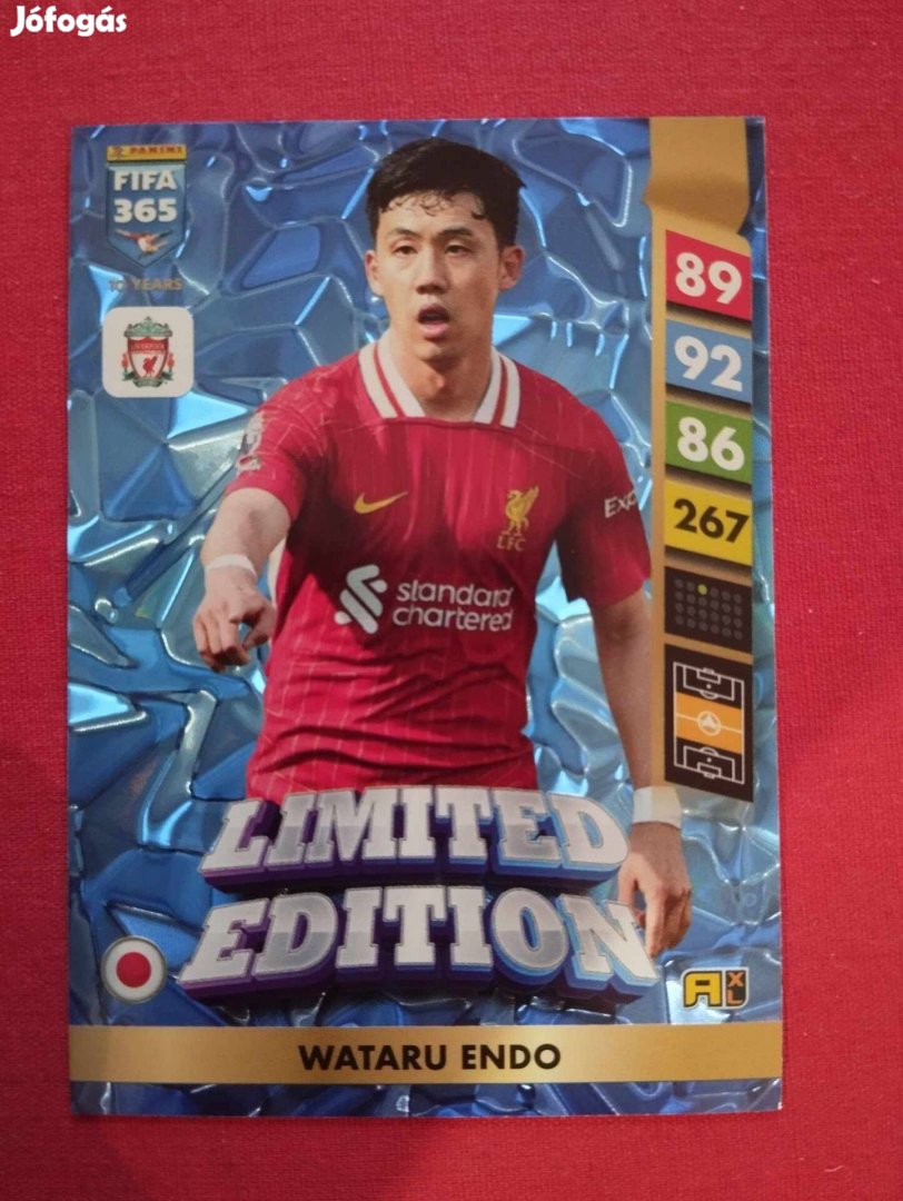 Wataru Endo (Liverpool) FIFA 365 2025 Limited Edition focis kártya