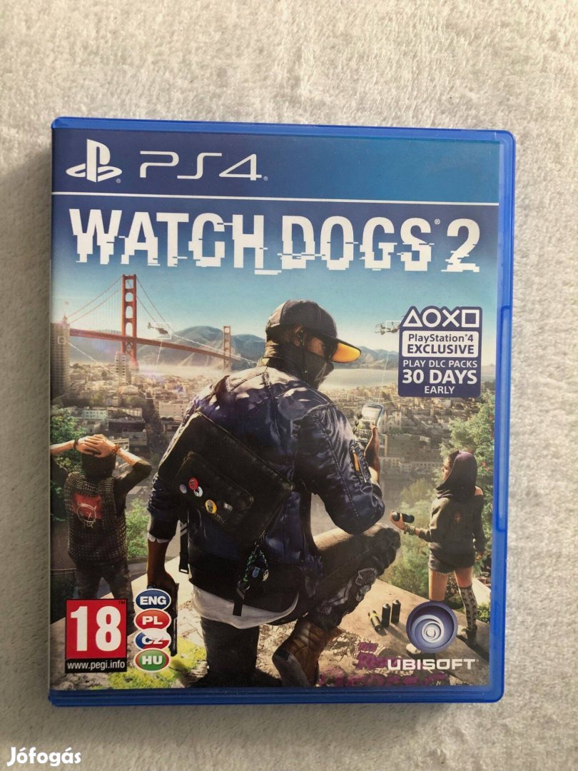 Watch Dogs 2 Ps4 Playstation 4 magyar feliratos játék