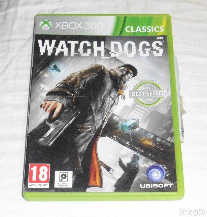 Watch Dogs Angolul (GTA Szerű) Gyári Xbox 360 Játék akár féláron