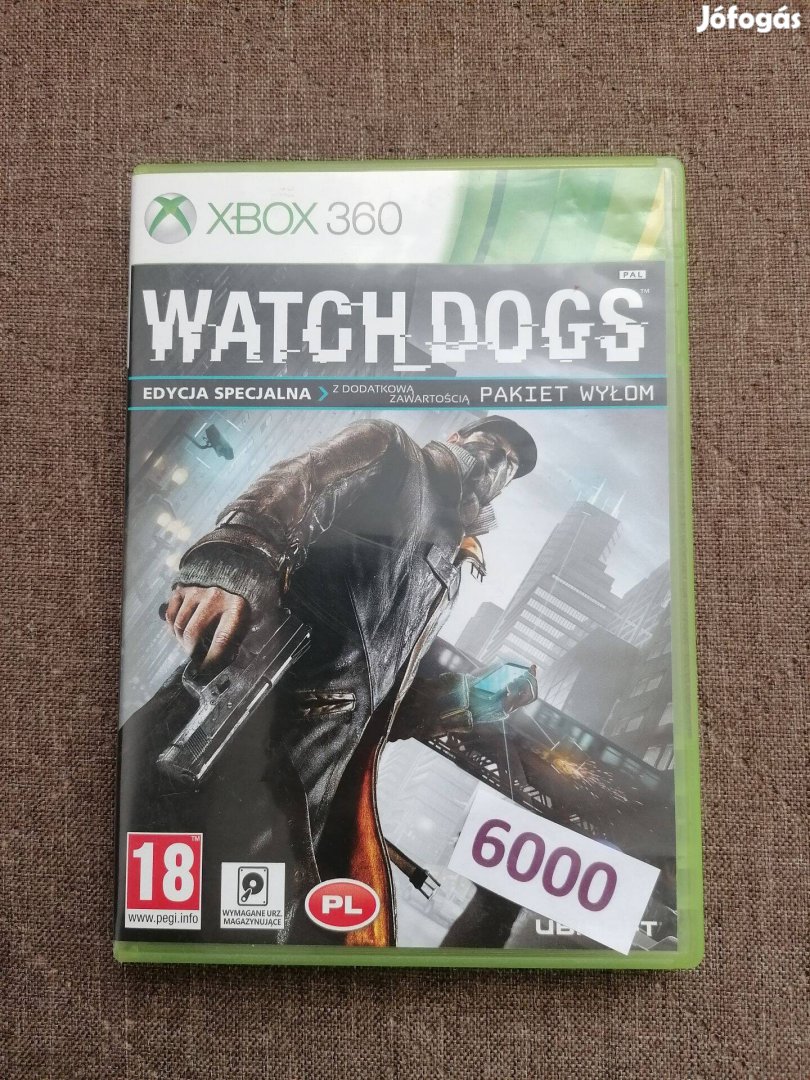 Watch dogs Xbox 360 játék eladó!