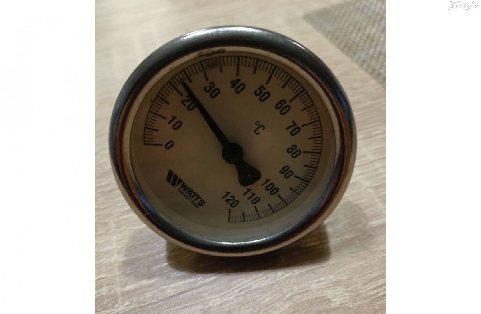 Watts bimetál hőmérő 63mm hátsós csatlakozású 0-120C 12