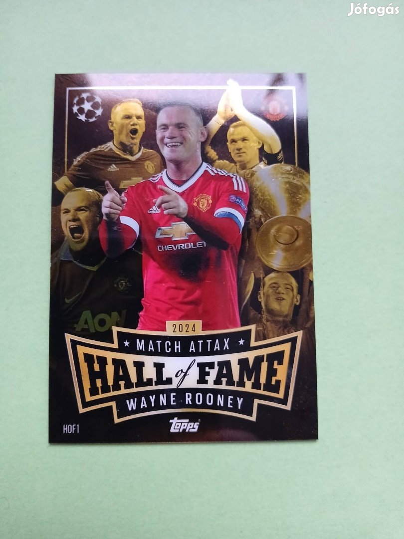 Wayne Rooney Ritka Match Attax kártya 