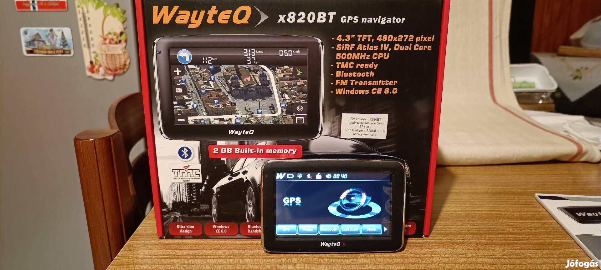 Wayteq GPS és multimédia lejátszó 