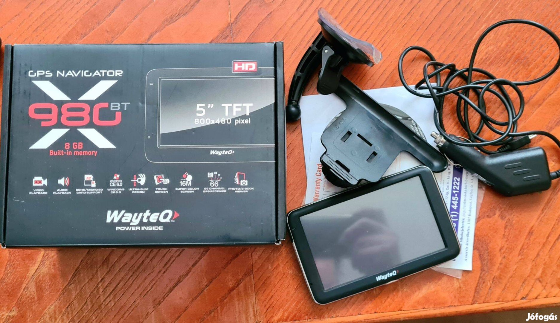 Wayteq X980 Navigáció TGK, BUSZ, SZGK Full Eu 24.11 hó gps Újszerű