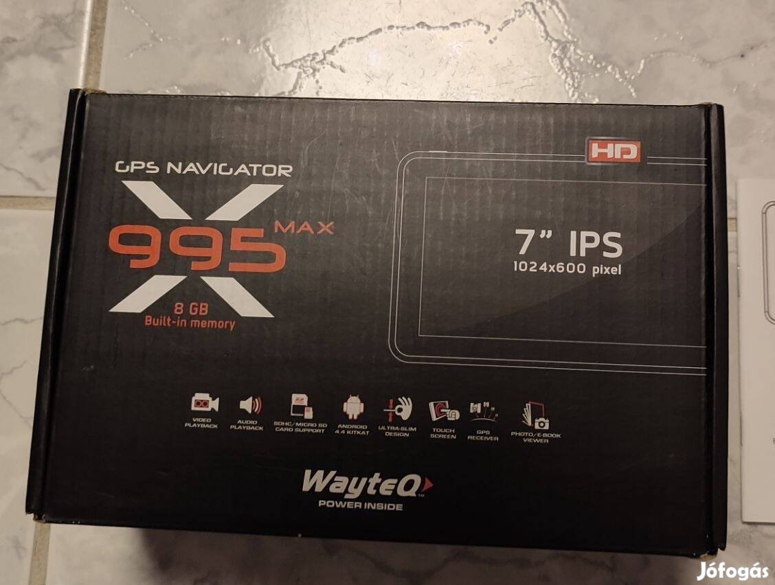 Wayteq X995 Max 7"-os GPS Navigáció