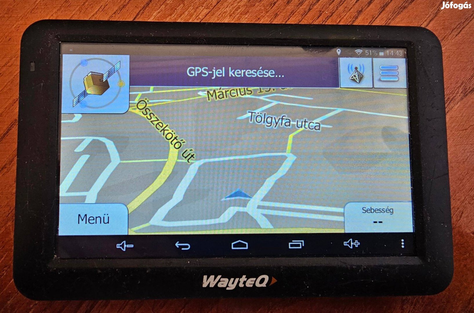 Wayteq X995 Navigáció TGK BUSZ SZGK újszerű GPS