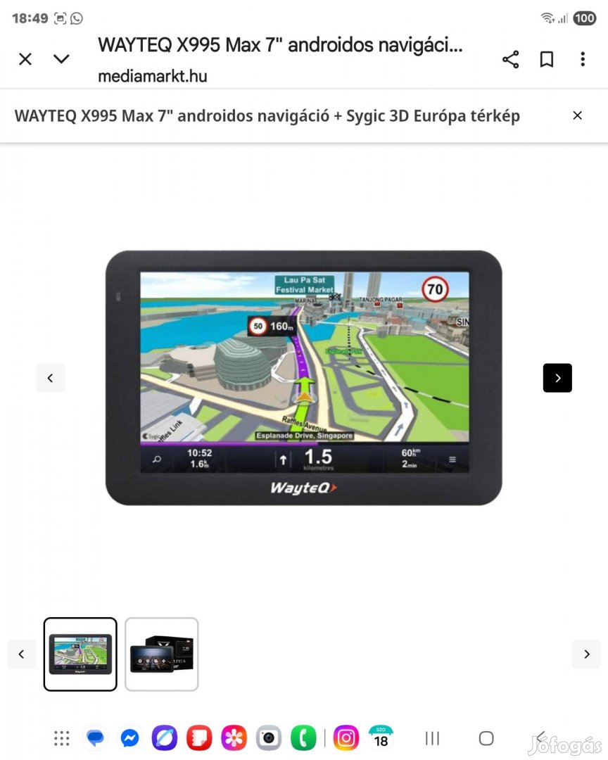 Wayteq x995 max Android navigacio