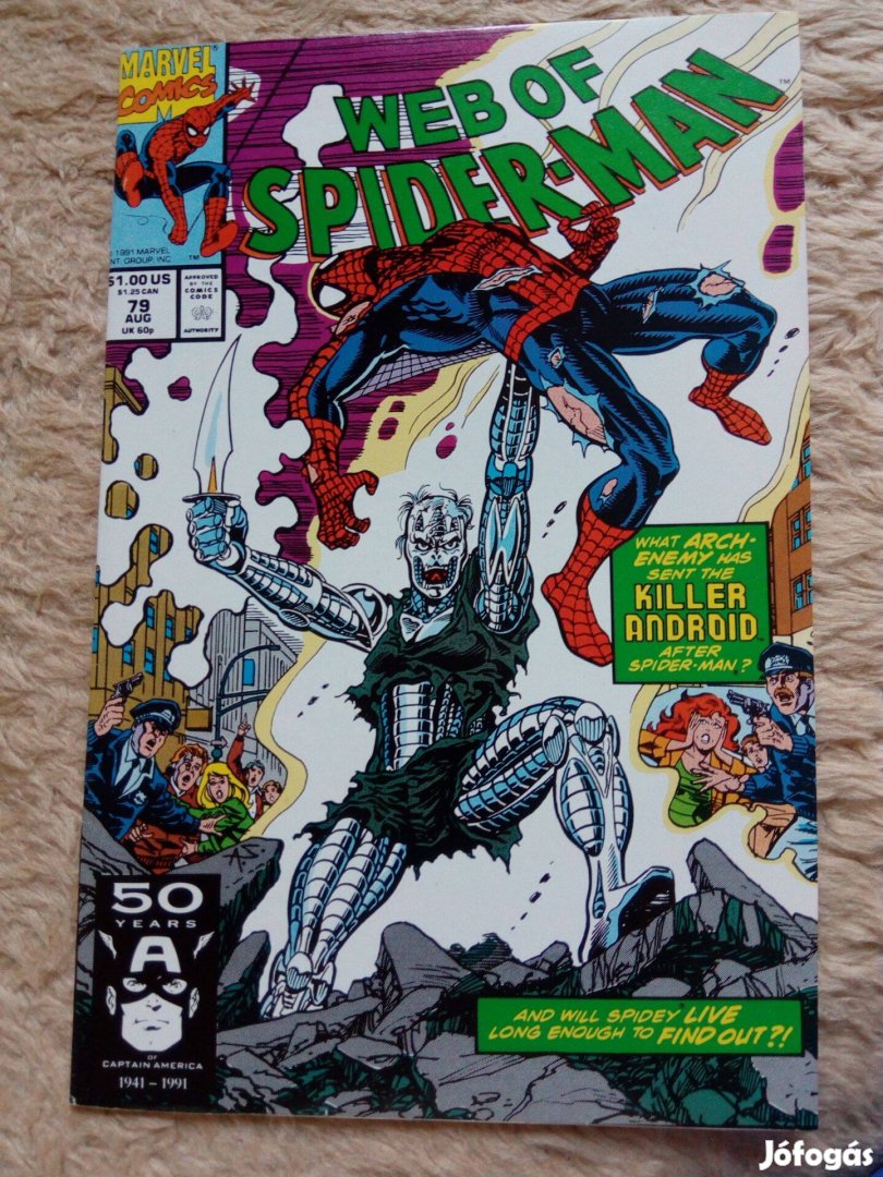 Web of Spider-man Pókember képregény (1985-ös, első sorozat): 79. szám