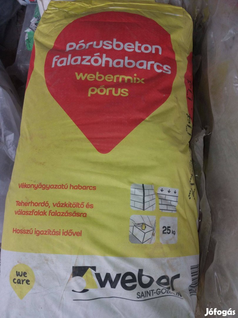 Weber Porusbeton ytong falazó habarcs