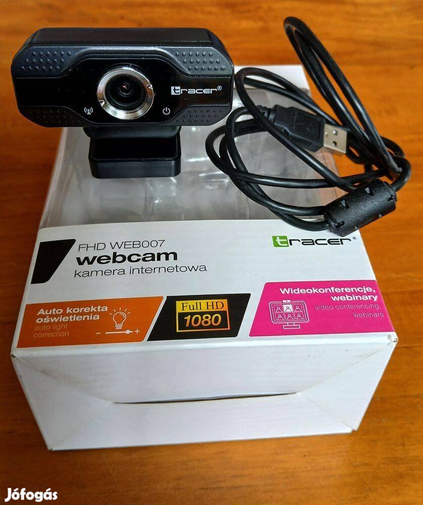 Webkamera mikrofonnal, Full HD 1080P