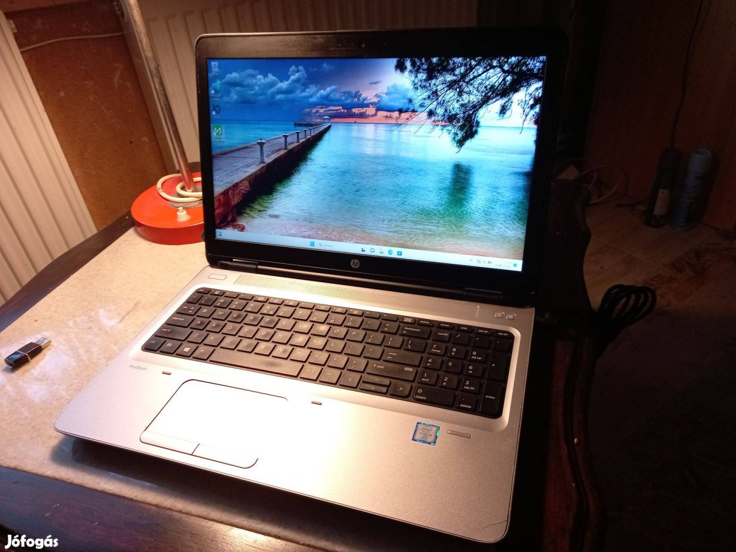Webkamerás HP Core i5 notebook, jó akku, WIN 11 OS, 8 GB, 180 SSD
