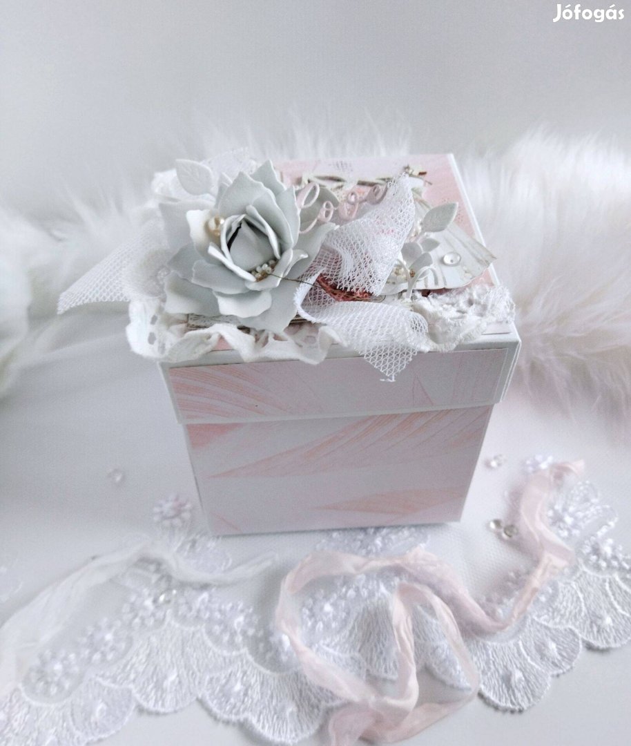 Wedding exploiding box - esküvői pénzátadó doboz