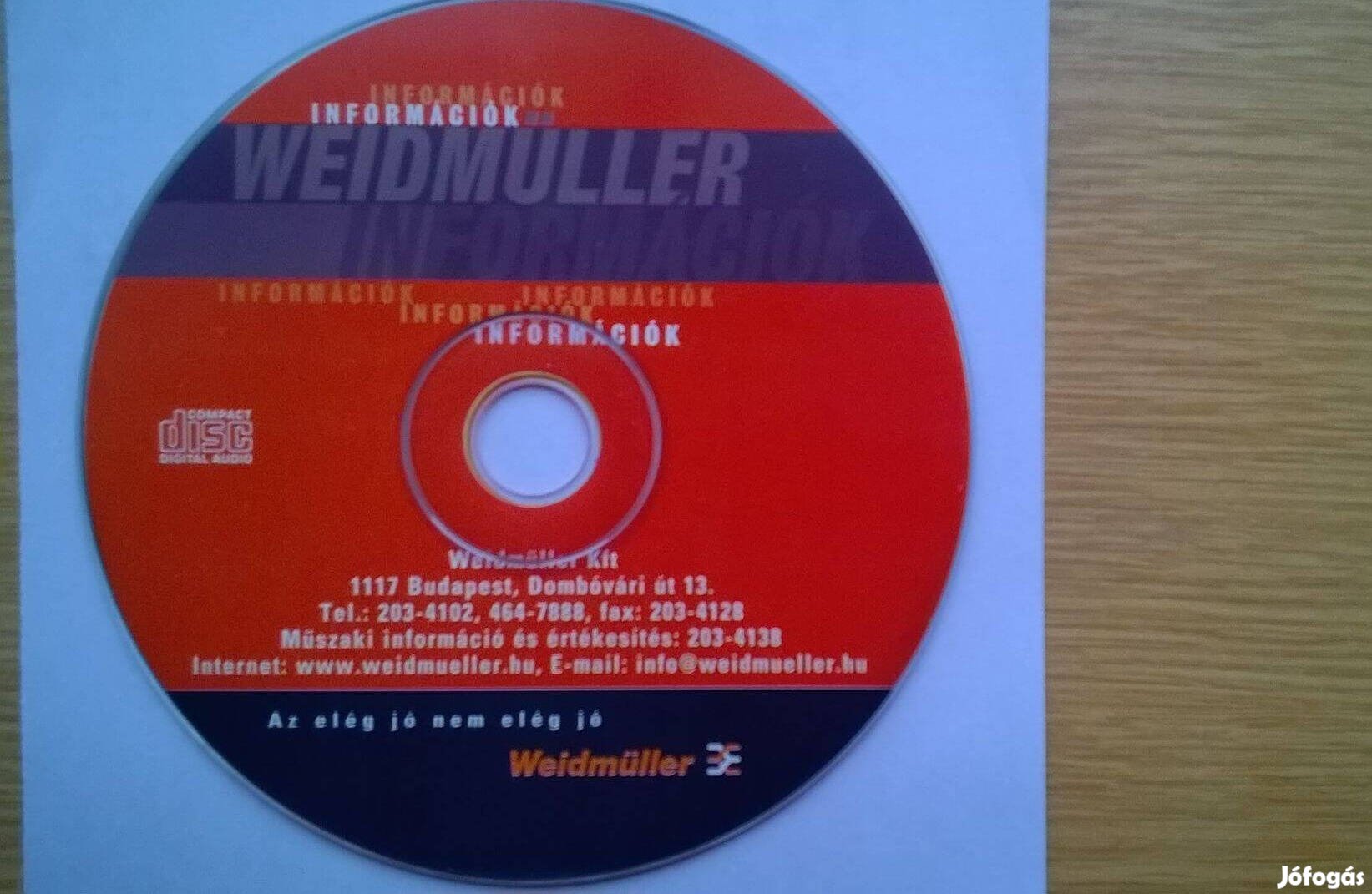 Weidmüller erősáramú termékek katalógus CD , magyar nyelvű