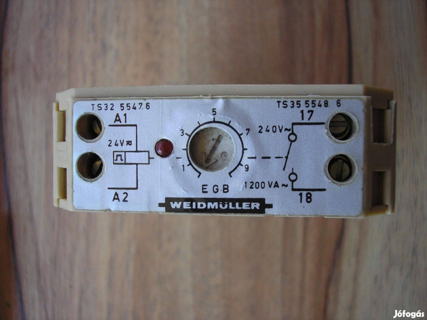 Weidmüller ütemadó relé , használt , működőképes