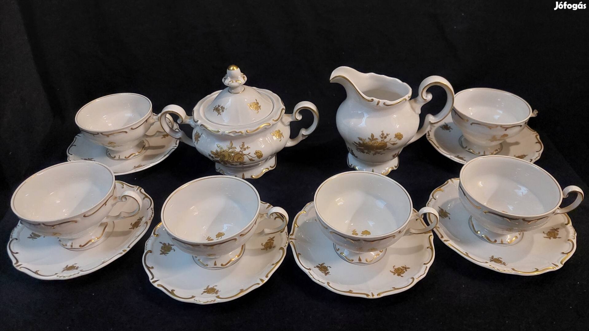 Weimar Német porcelán teás-kávés készlet