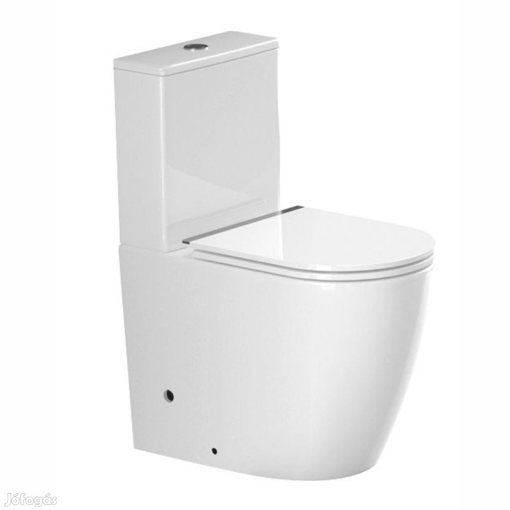 Welland Duo Rimless kompakt/monoblokk WC szett + soft-close slim WC ü