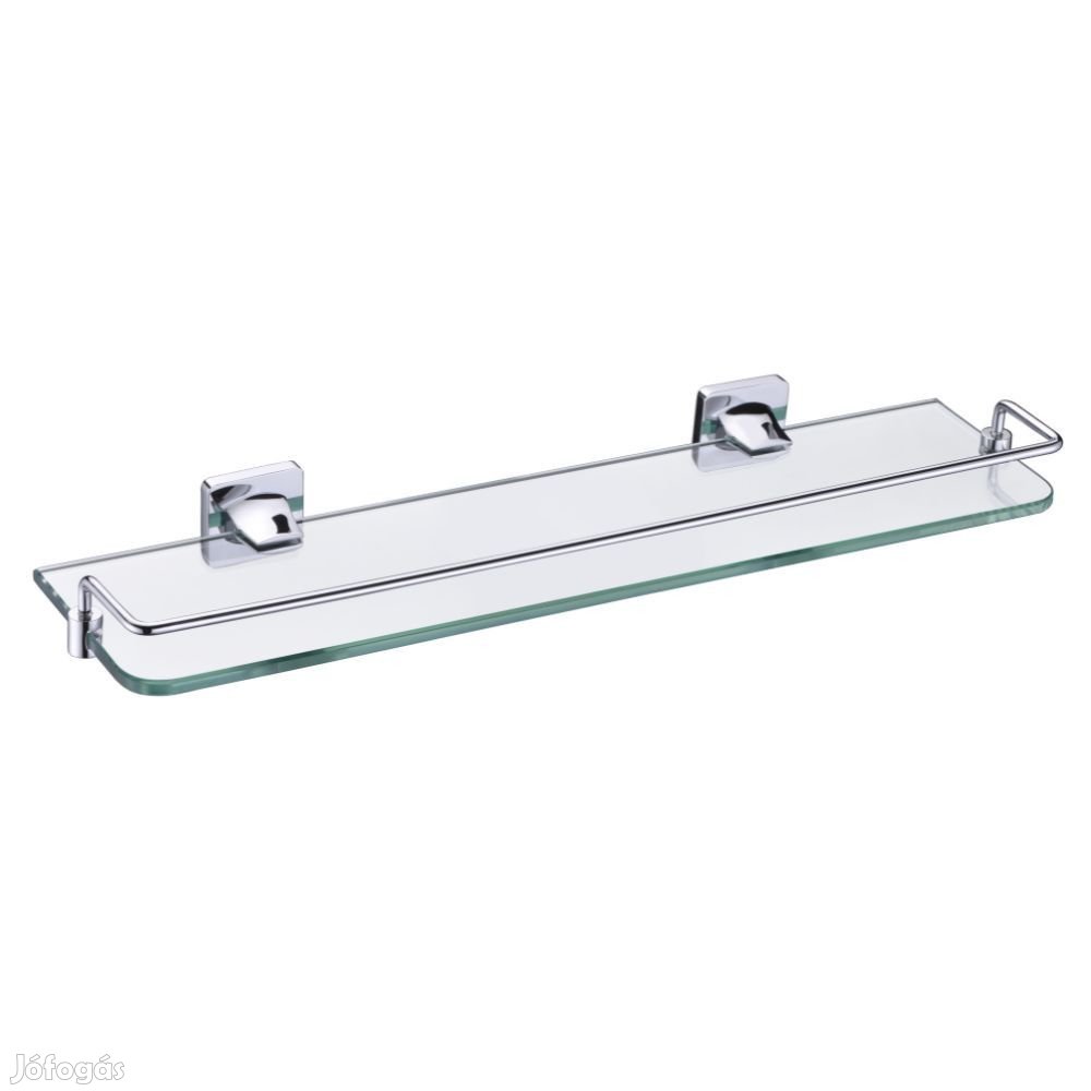 Welland Exclusive-Line fürdőszobai falipolc - 50 cm - króm / üveg (39