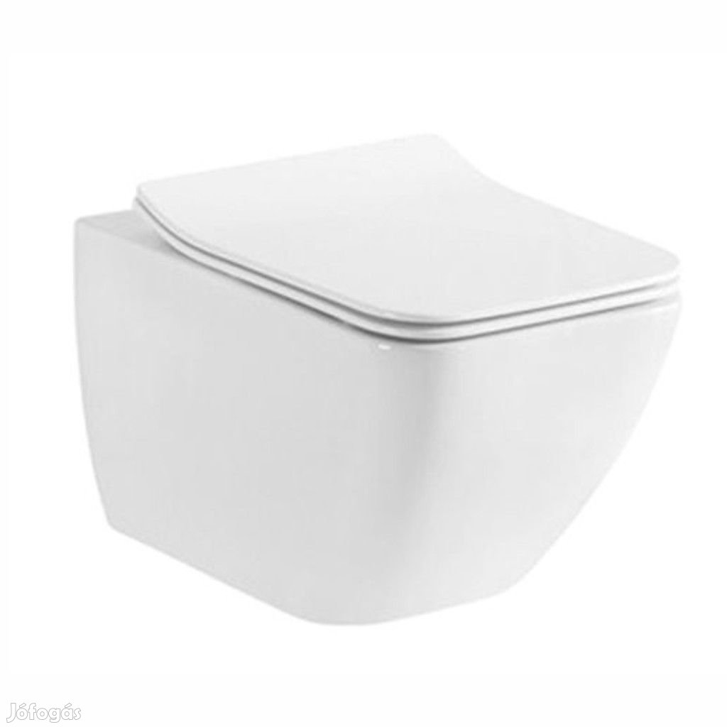 Welland Livorno Rimless fali WC csésze + soft-close slim WC ülőke