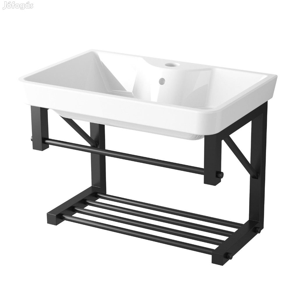 Welland Loft mosdókagyló fali tartókonzollal - 55 cm