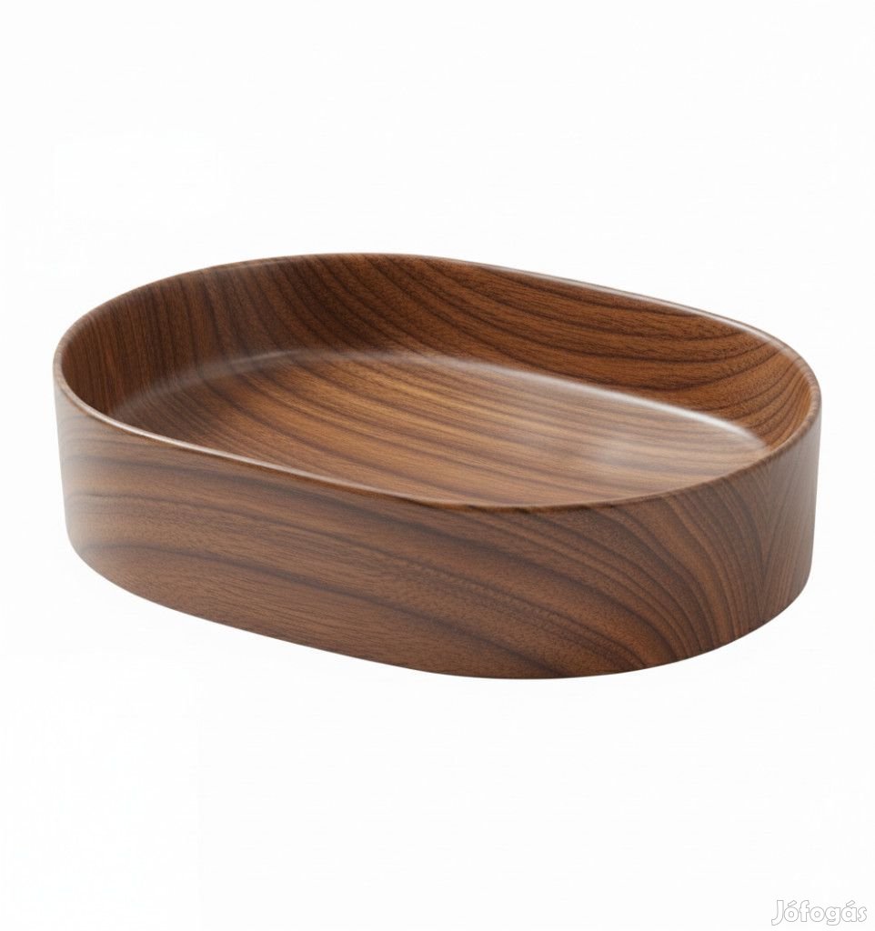 Welland Y9686C pultra építhető mosdókagyló - 55 x 35 cm - fa minta