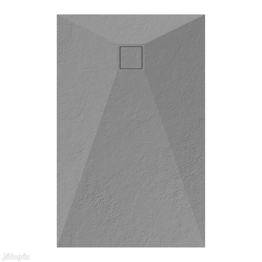 Welland kőhatású zuhanytálca szifonnal 70 x 110 cm - szürke (GT-11070