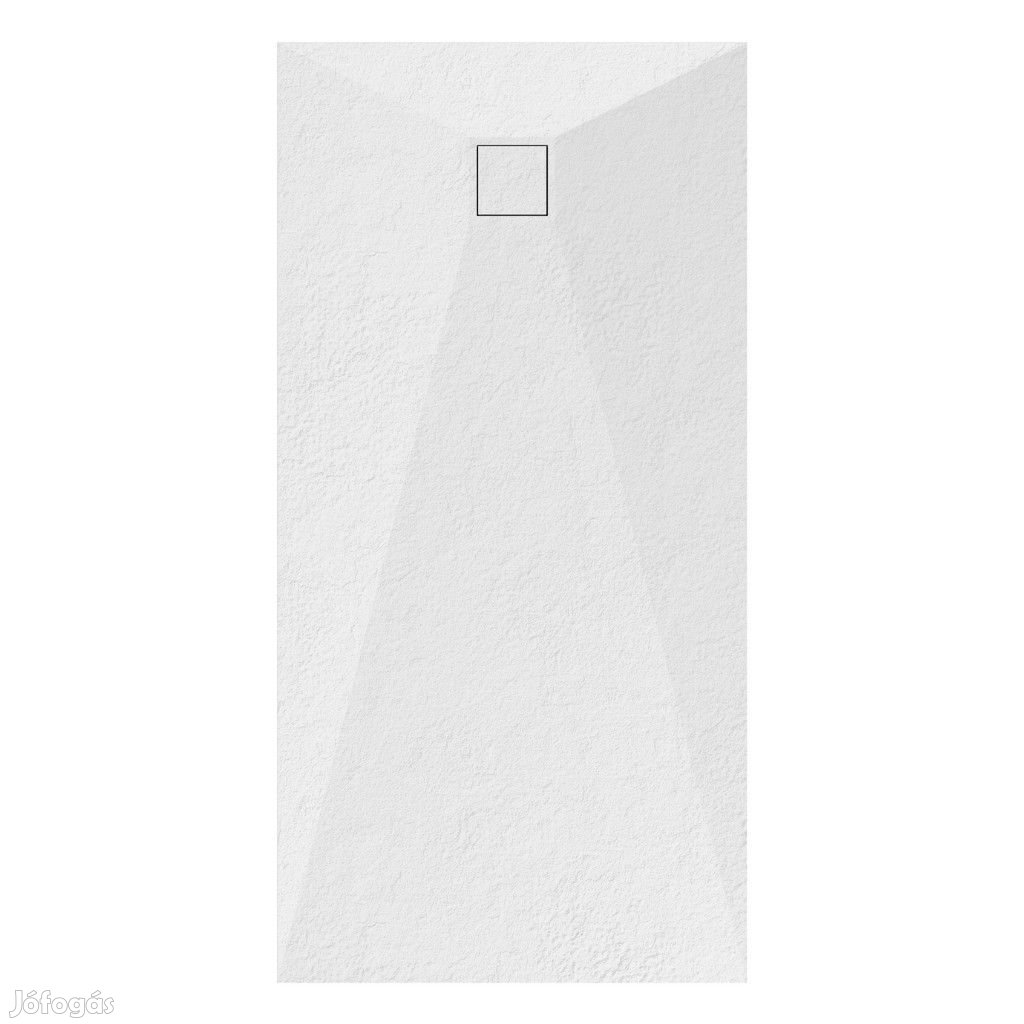 Welland kőhatású zuhanytálca szifonnal 70 x 140 cm - fehér (GT-14070S