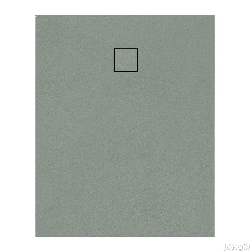 Welland kőhatású zuhanytálca szifonnal 80 x 100 cm - zöld