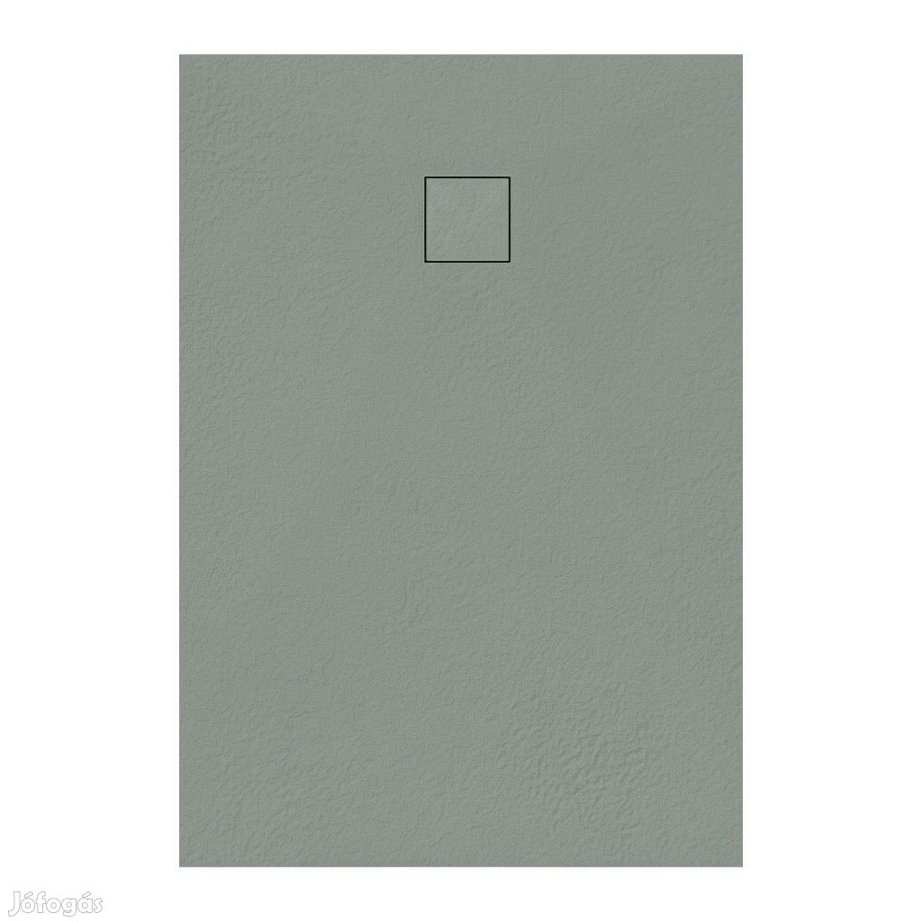 Welland kőhatású zuhanytálca szifonnal 80 x 120 cm - zöld