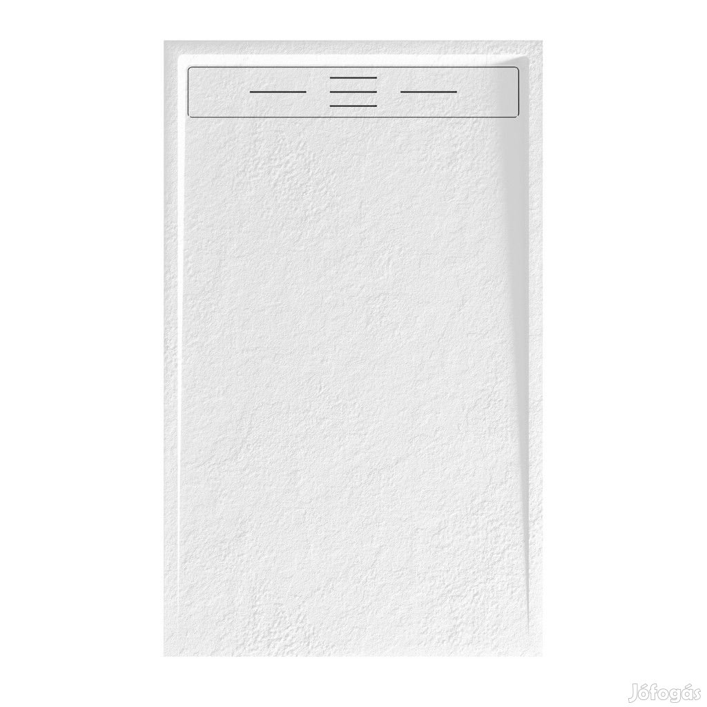 Welland kőhatású zuhanytálca szifonnal 80 x 130 cm - fehér (GT-13080L