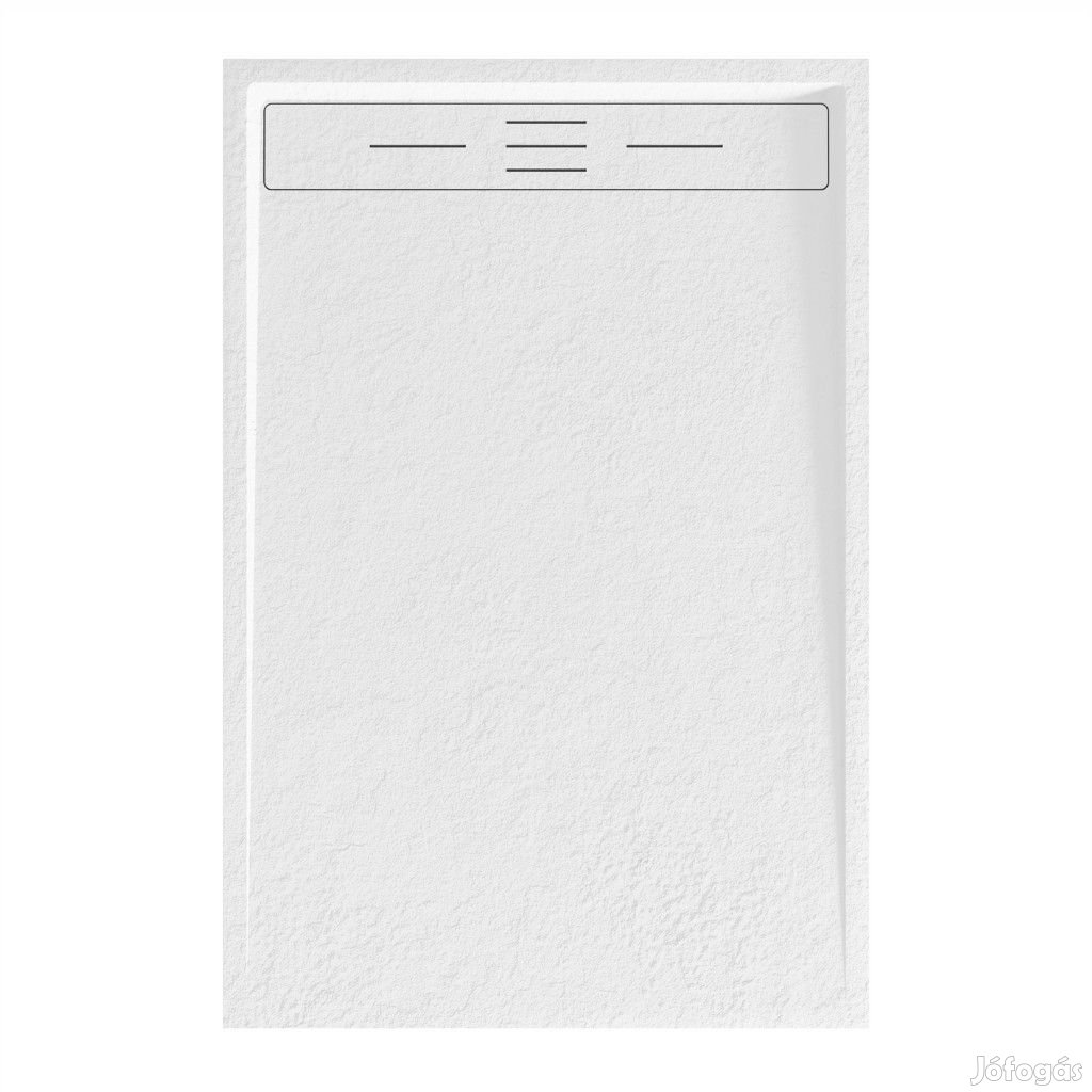 Welland kőhatású zuhanytálca szifonnal 80 x 130 cm - fehér