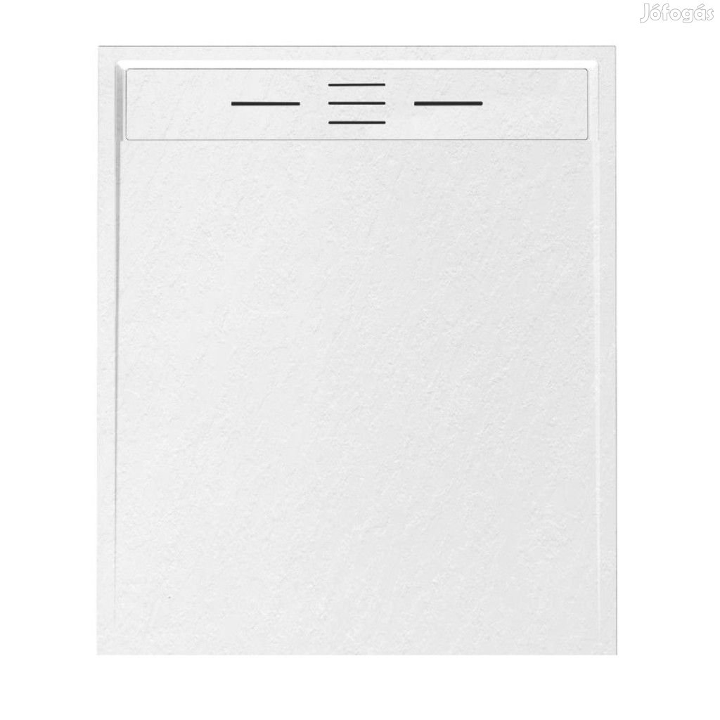 Welland kőhatású zuhanytálca szifonnal 90 x 100 cm - fehér (GT-10090L
