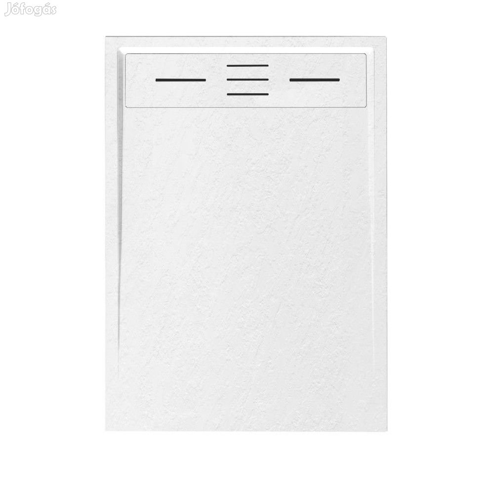 Welland kőhatású zuhanytálca szifonnal 90 x 120 cm - fehér (GT-12090L