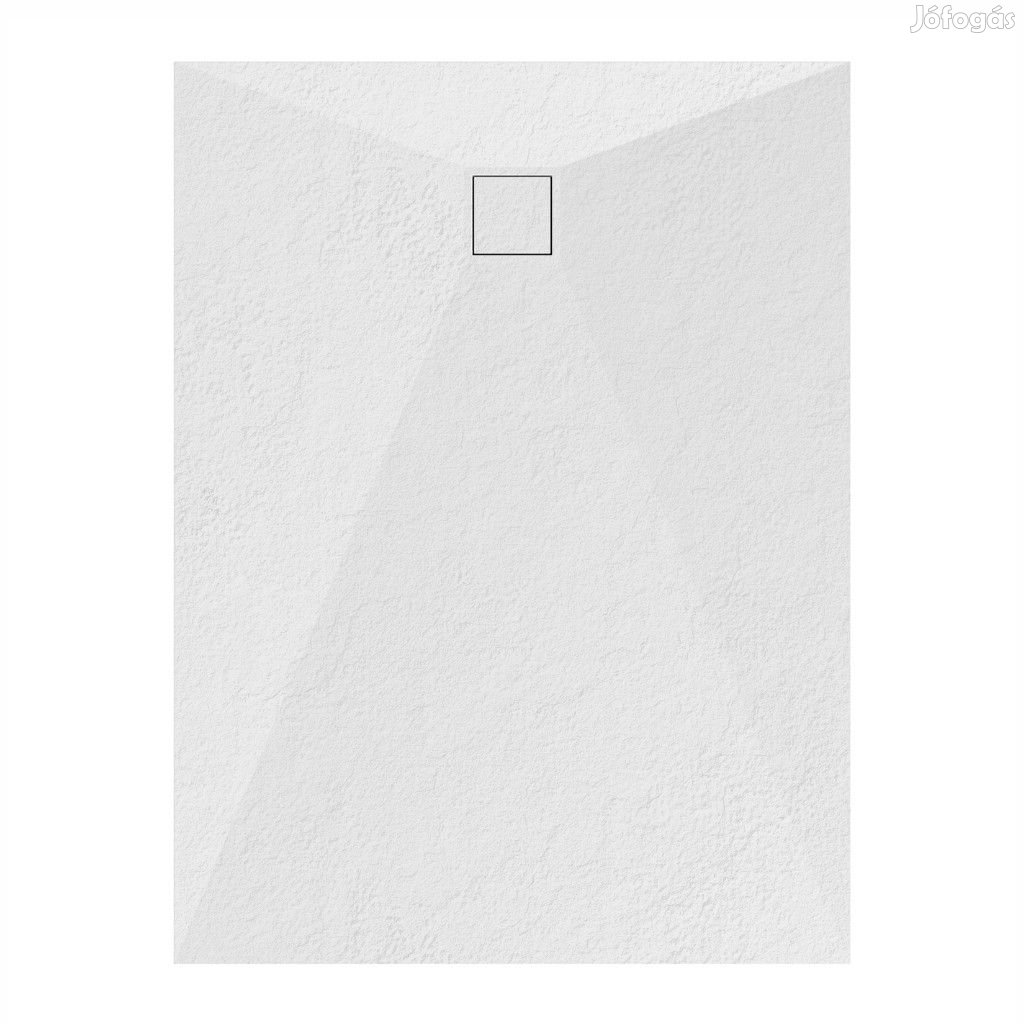 Welland kőhatású zuhanytálca szifonnal 90 x 120 cm - fehér (GT-12090S