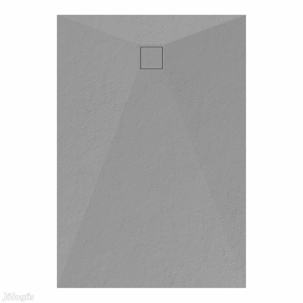 Welland kőhatású zuhanytálca szifonnal 90 x 130 cm - szürke
