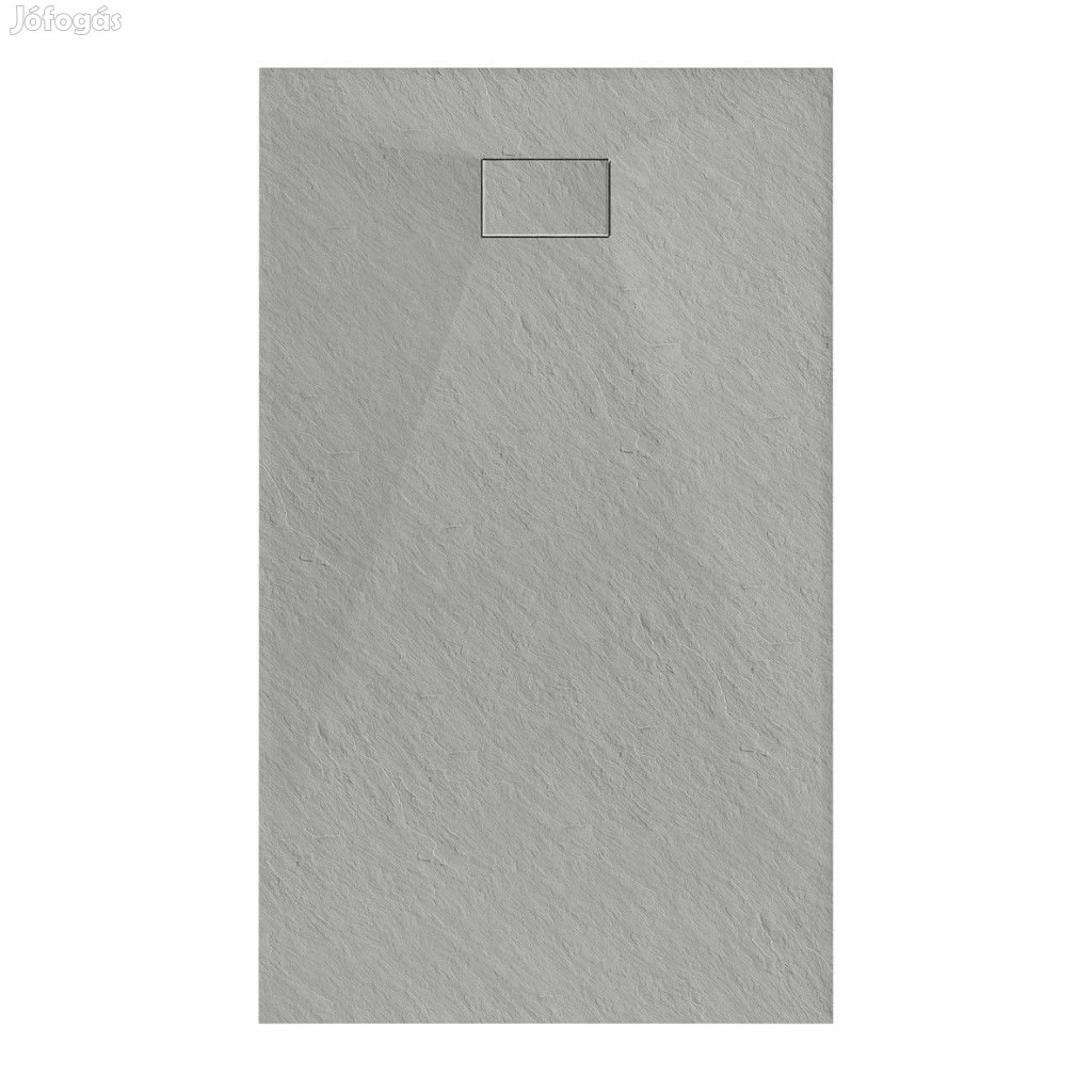 Welland kőhatású zuhanytálca szifonnal 90 x 140 cm - szürke (GT-14090