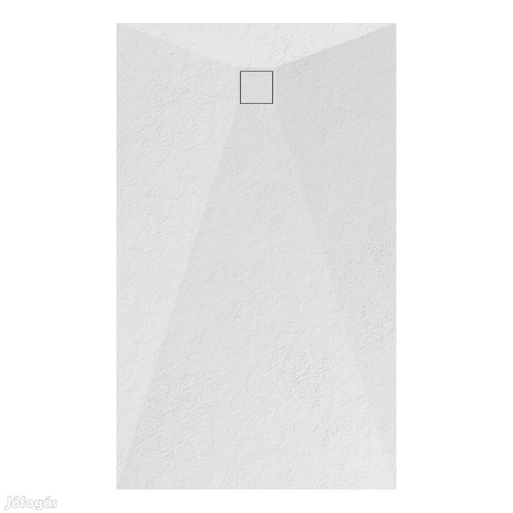 Welland kőhatású zuhanytálca szifonnal 90 x 150 cm - fehér (GT-15090S