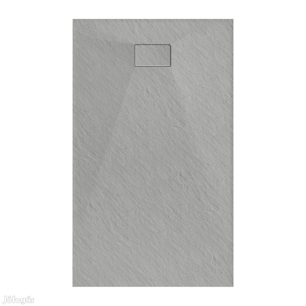 Welland kőhatású zuhanytálca szifonnal 90 x 150 cm - szürke (GT-15090