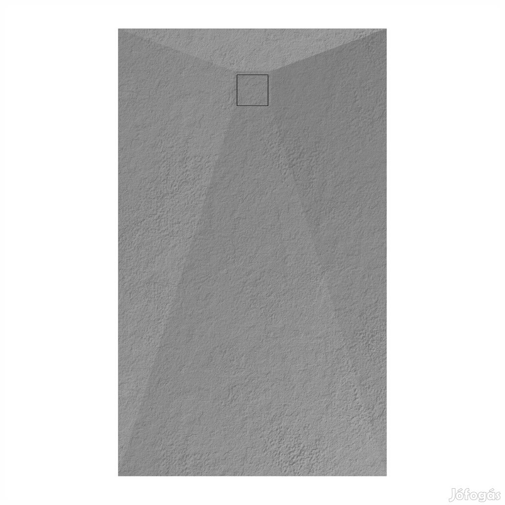 Welland kőhatású zuhanytálca szifonnal 90 x 160 cm - szürke (GT-16090