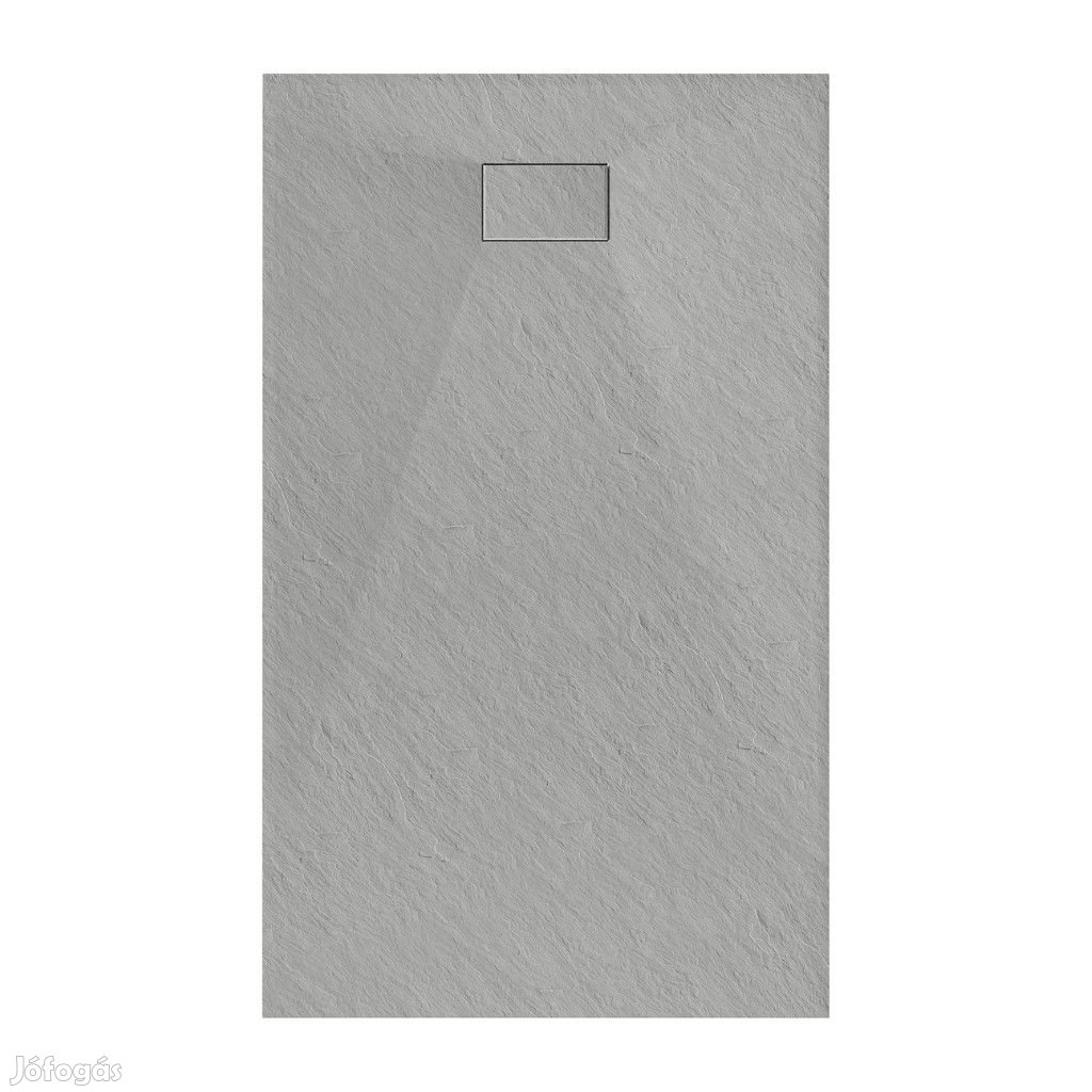 Welland kőhatású zuhanytálca szifonnal 90 x 160 cm - szürke (GT-16090