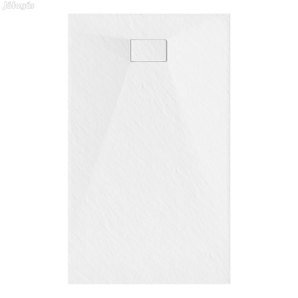 Welland kőhatású zuhanytálca szifonnal 90 x 170 cm - fehér (GT-17090S