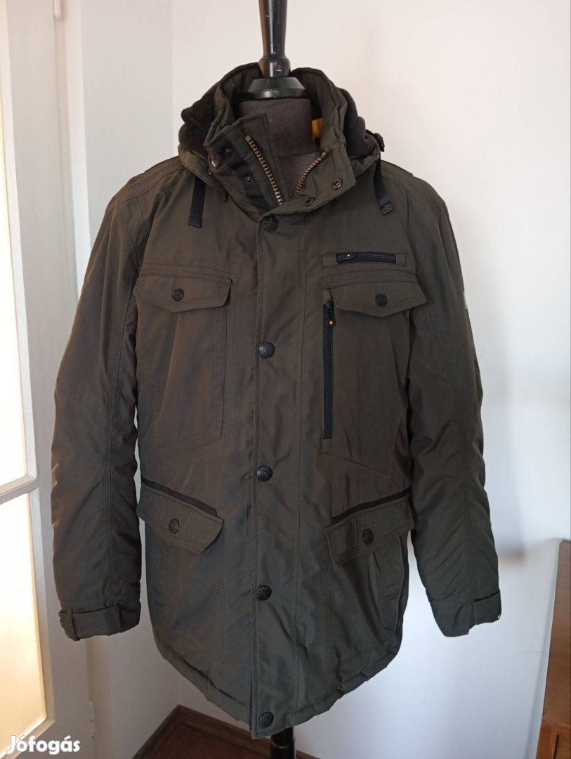 Wellensteyn Chester férfi kabát XL méret szürkés zöld színű