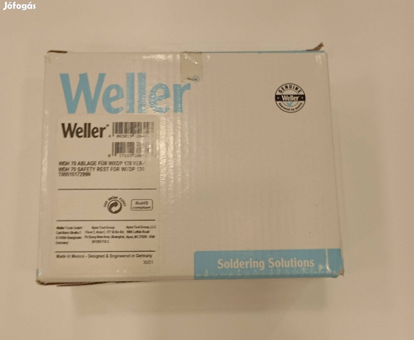 Weller 70 Safety Rest Wxdp120 pákaállvány új, bontatlan