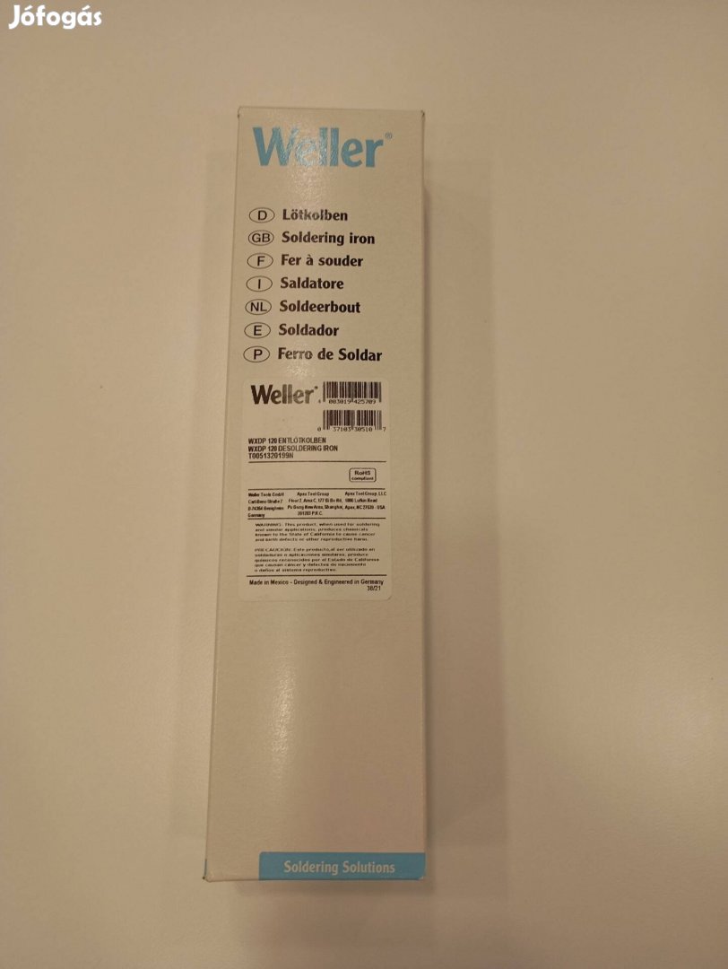 Weller WXP 120 Soldering Iron Forrasztópáka