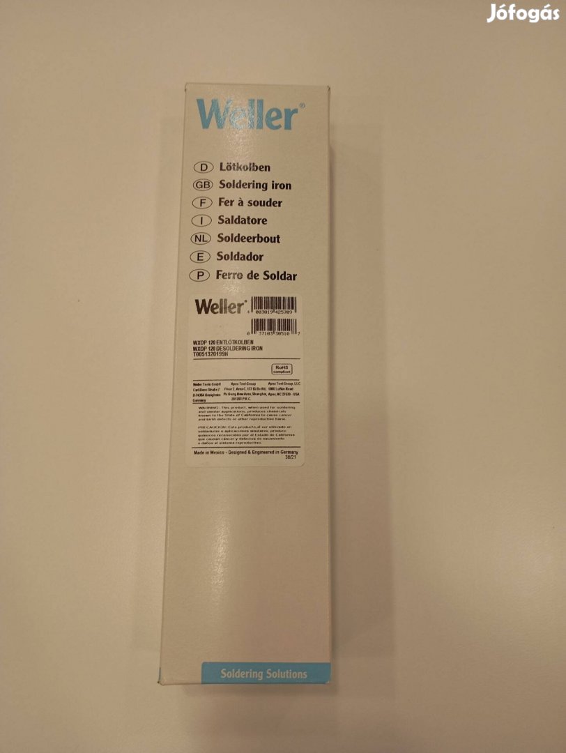 Weller Wxdp kiforrasztó páka új, bontatlan