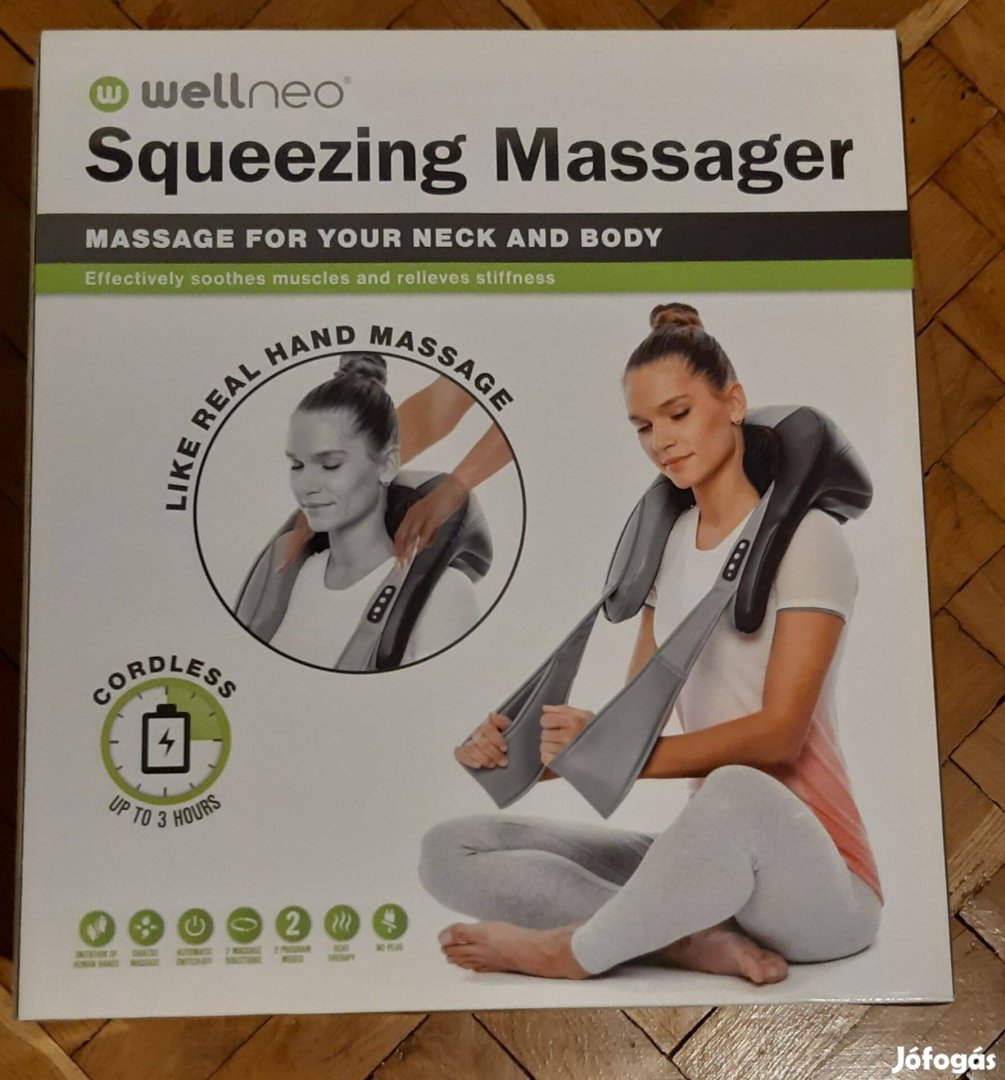 Wellneo squeezing massager - többfunkciós masszírozógép