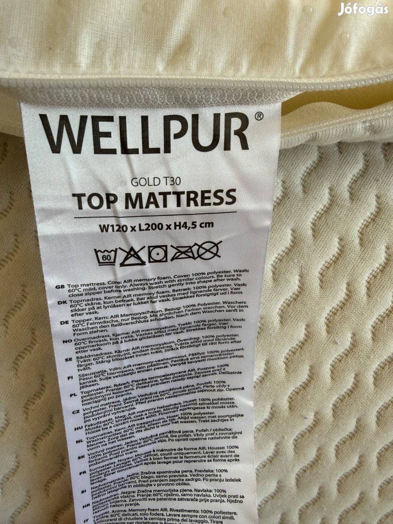 Wellpur prémium matrac 120x200 cm